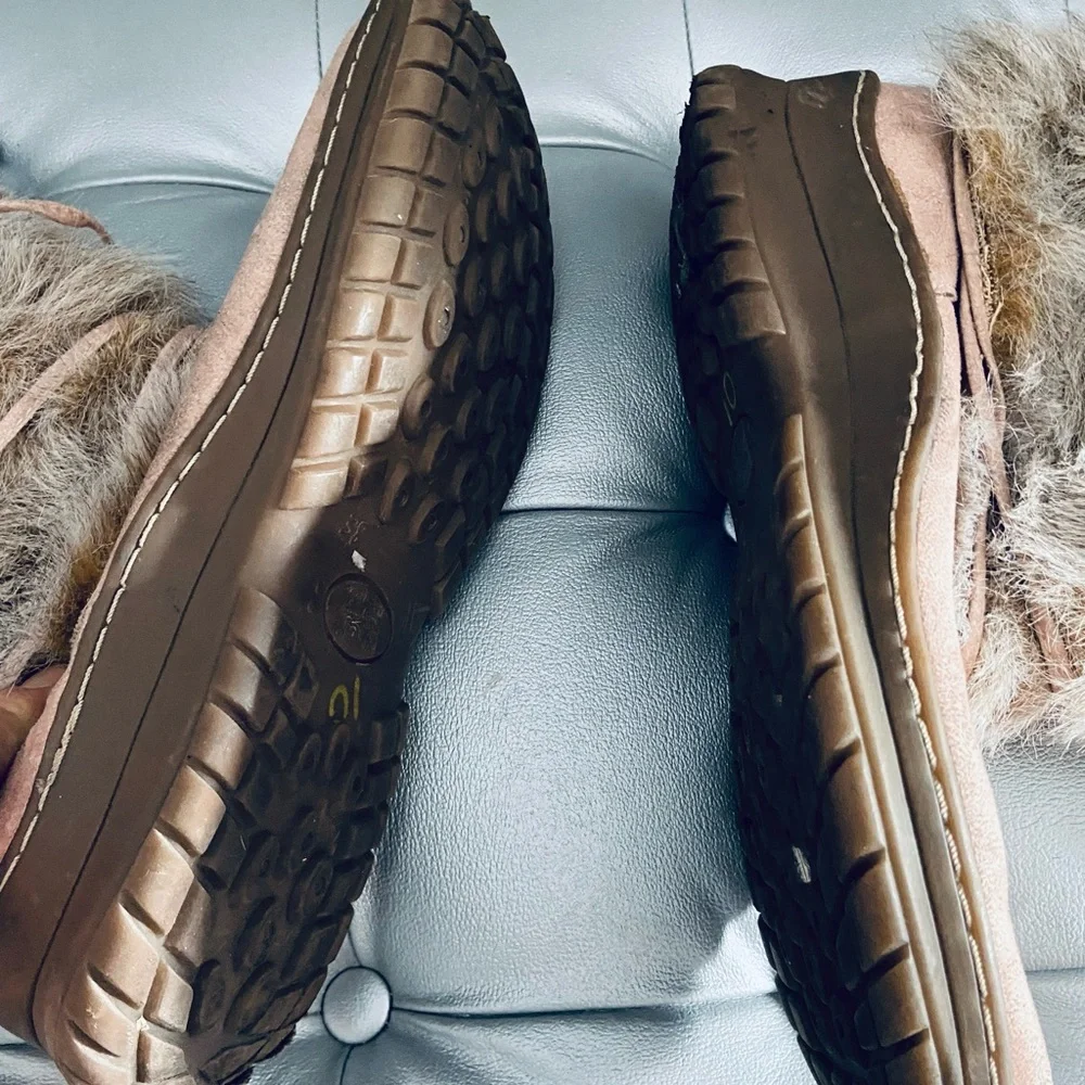 River Island Eskimo Style Faux Fur Winter Boots - size: 38 - US 5